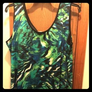 Women's Plus Size Lined Sleeveless Dress